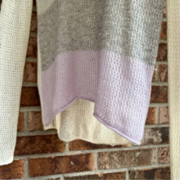 REPEAT Cashmere 100% Cashmere  crochet sweater XS - Picture 3 of 9